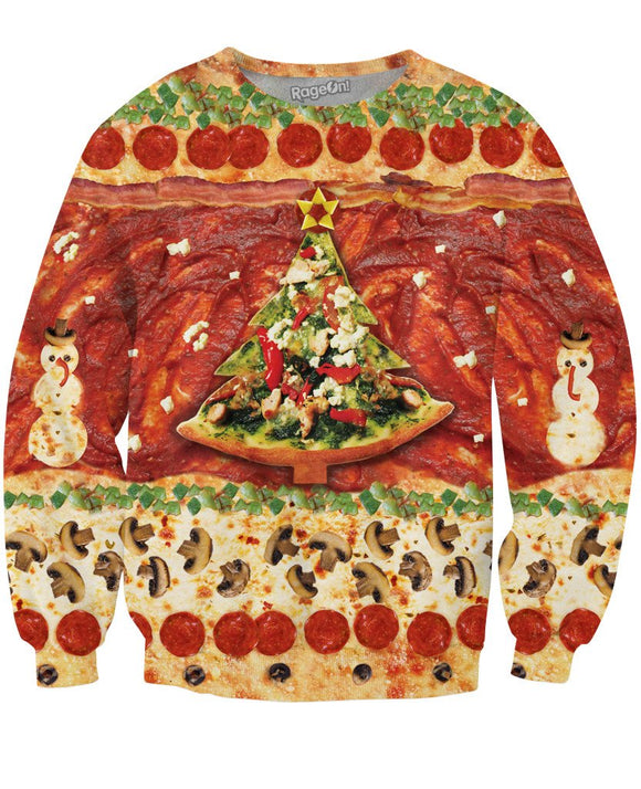 All I Want for Christmas is Pizza Crewneck Sweatshirt
