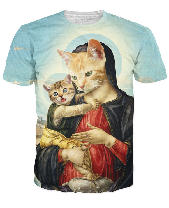 Holy Mother and Kitten T-Shirt